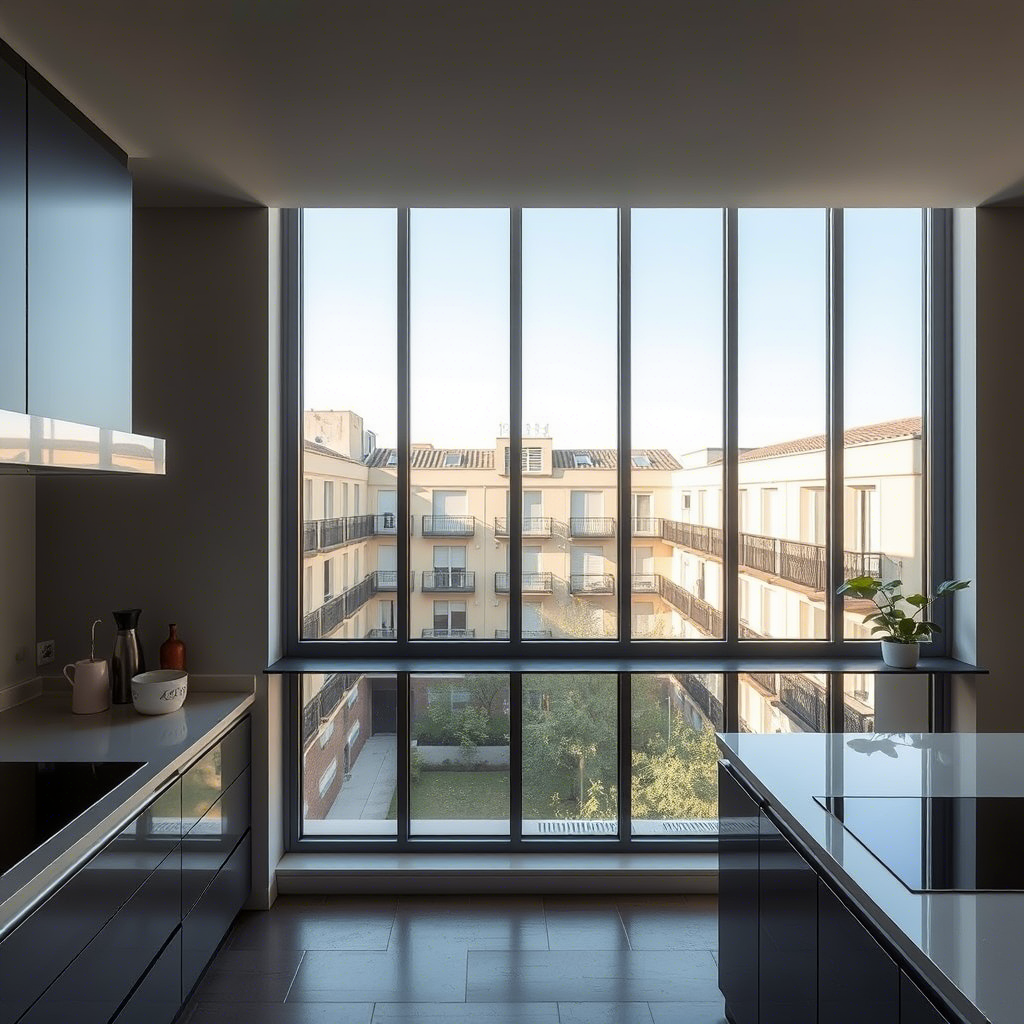 Ventana de aluminio para vivienda en Barcelona
